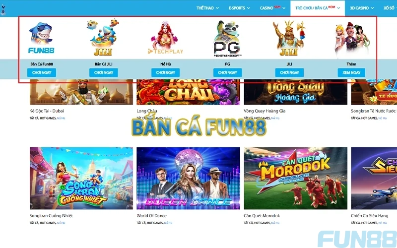 Bắn Cá Fun88