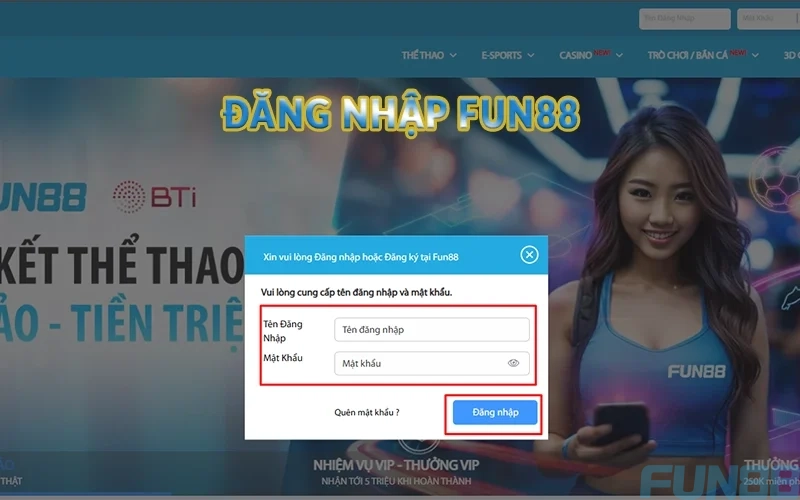 Đăng nhập Fun88 - Thao tác chuẩn nhất năm 2025 1 đăng nhập Fun88