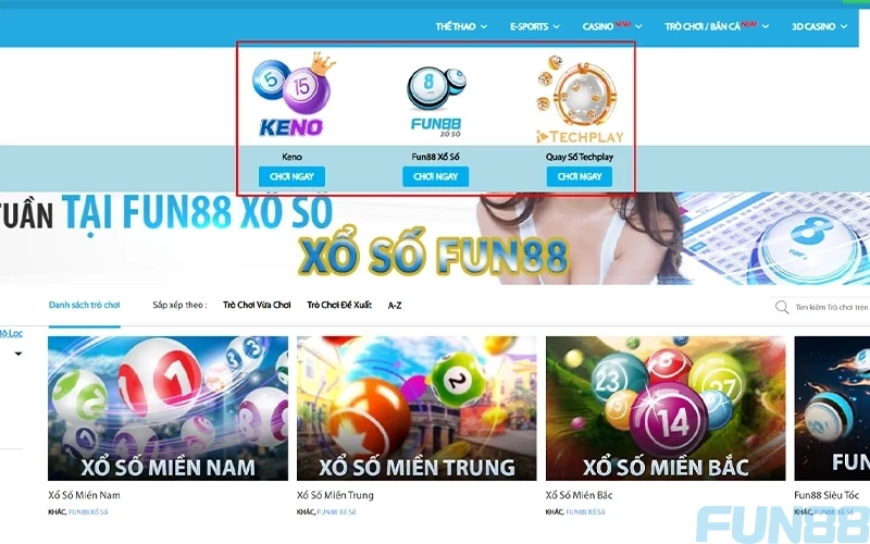 xổ số Fun88